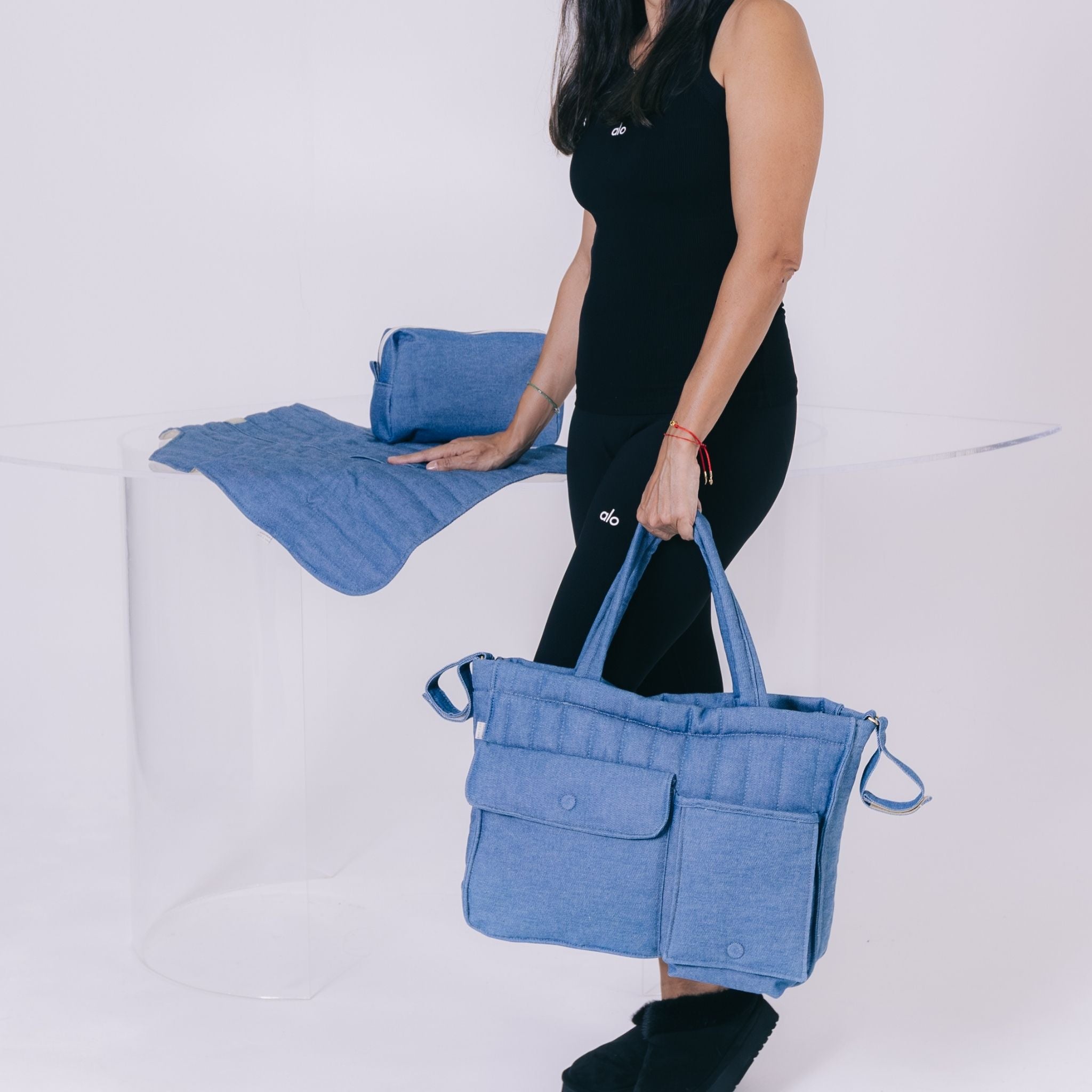 Bolsa Maternidade Positano - Jeans