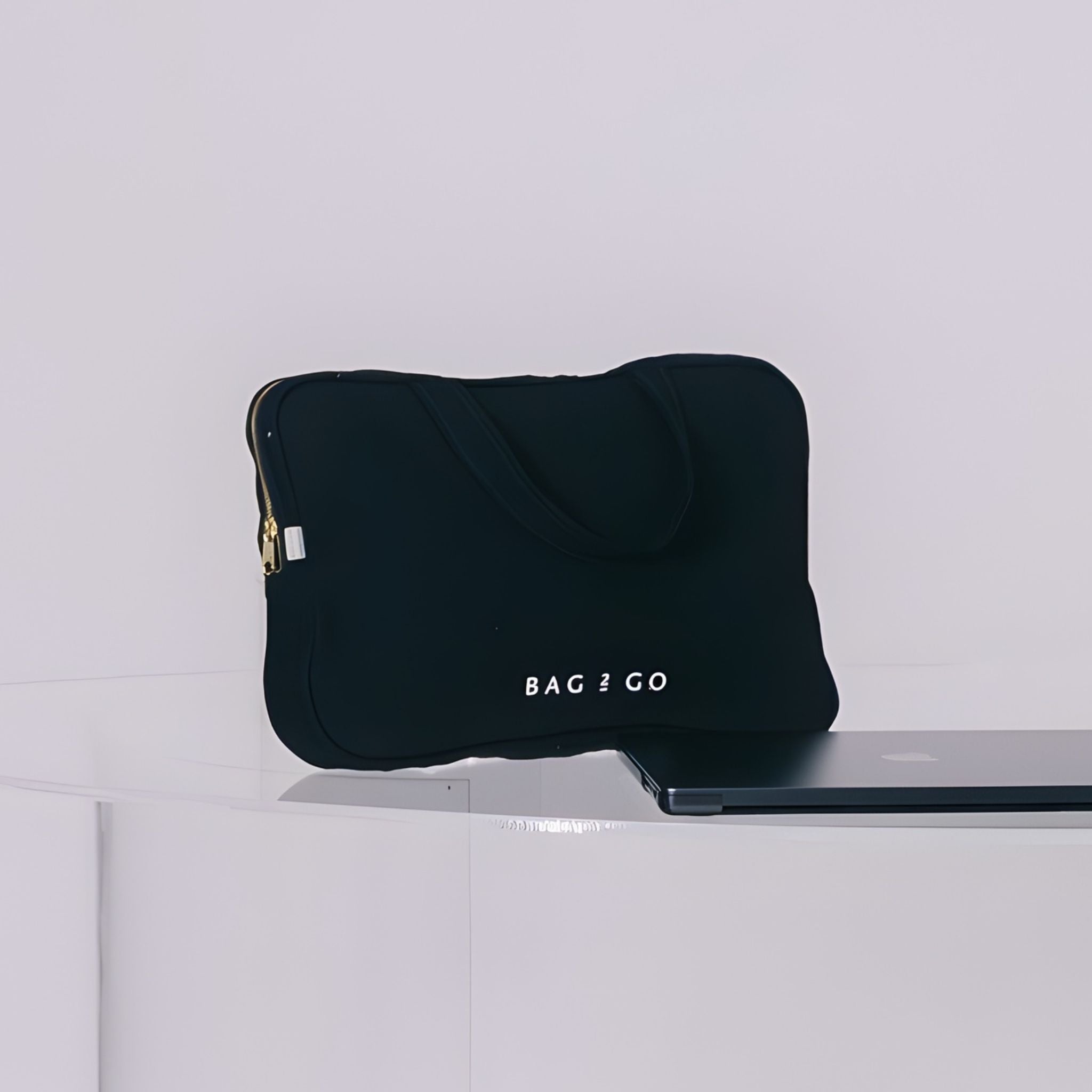 Bolsa porta notebook Miami preta em 100% algodão natural Bag2Go