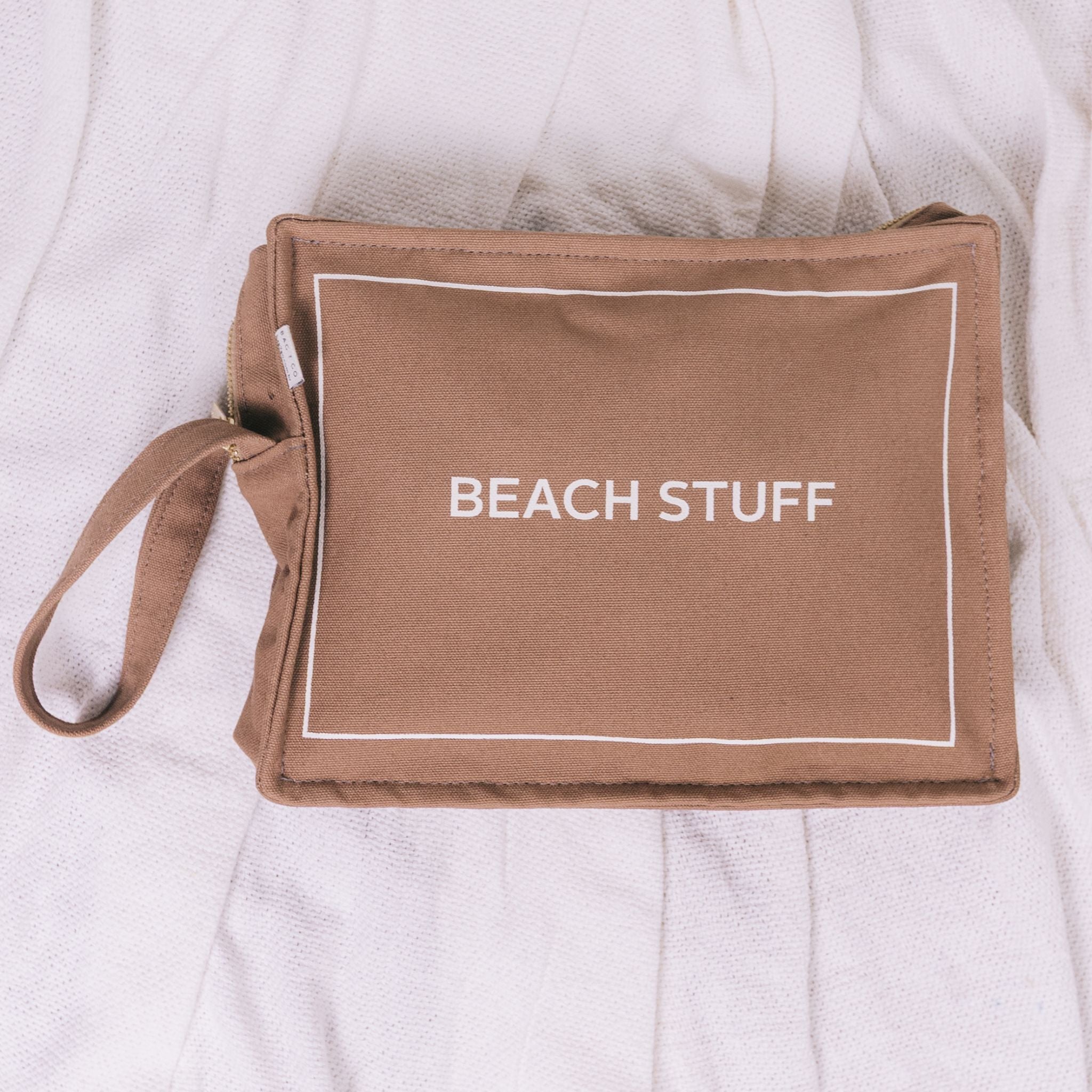 Necessaire Organizadora Clutch de Praia Sydney - Caramelo
