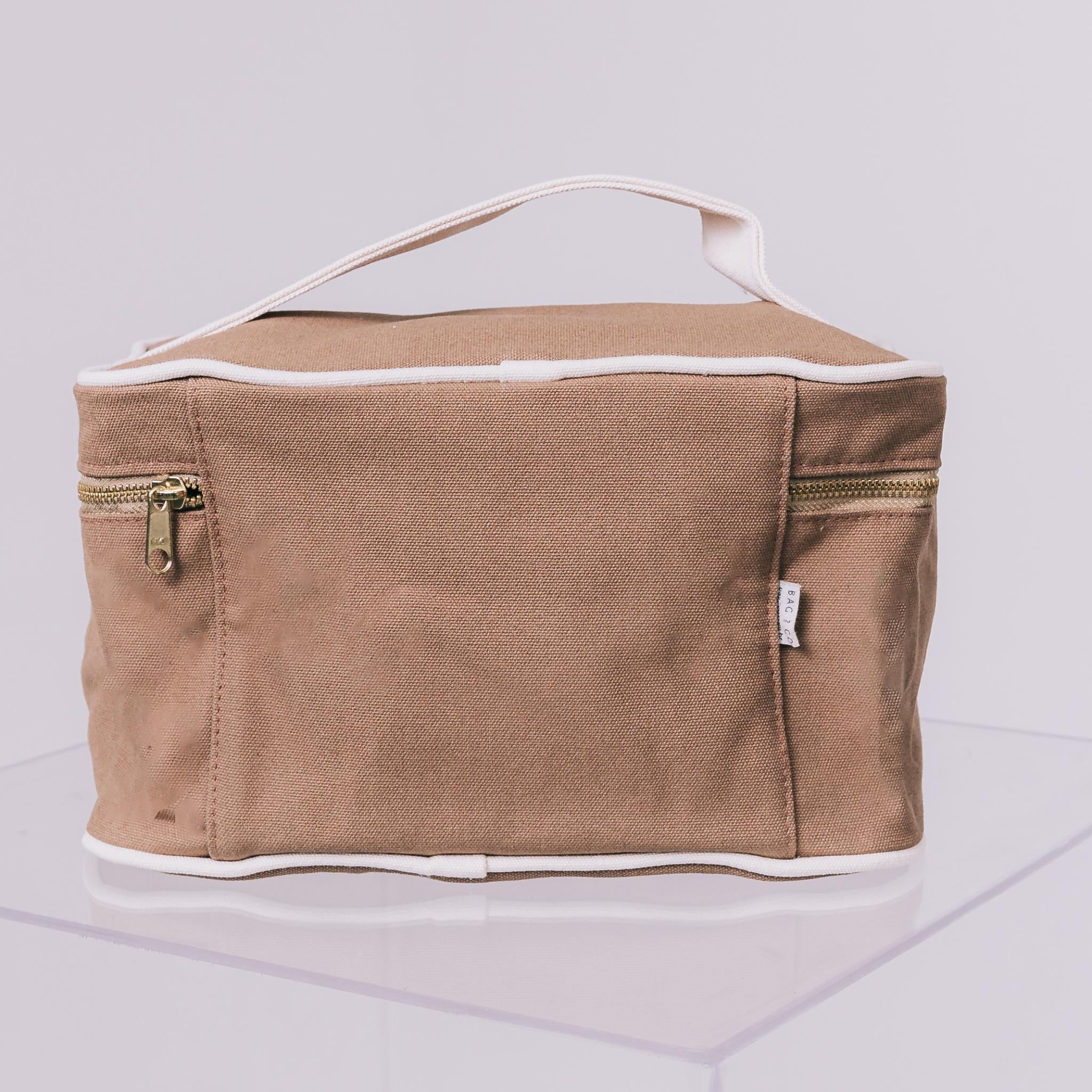 Necessaire Organizadora para Maquiagem Mykonos - Caramelo