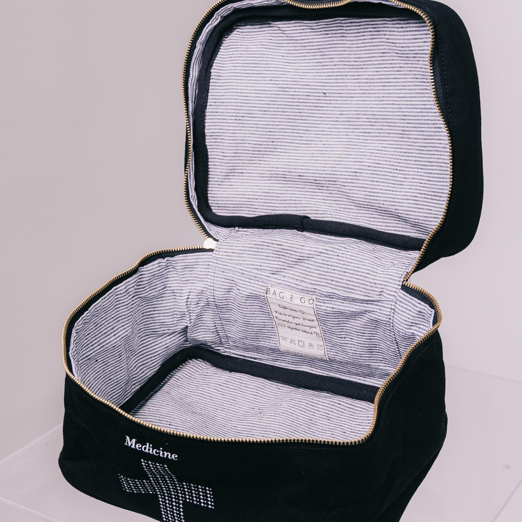 Necessaire Organizadora para Medicamentos Mykonos - Preto