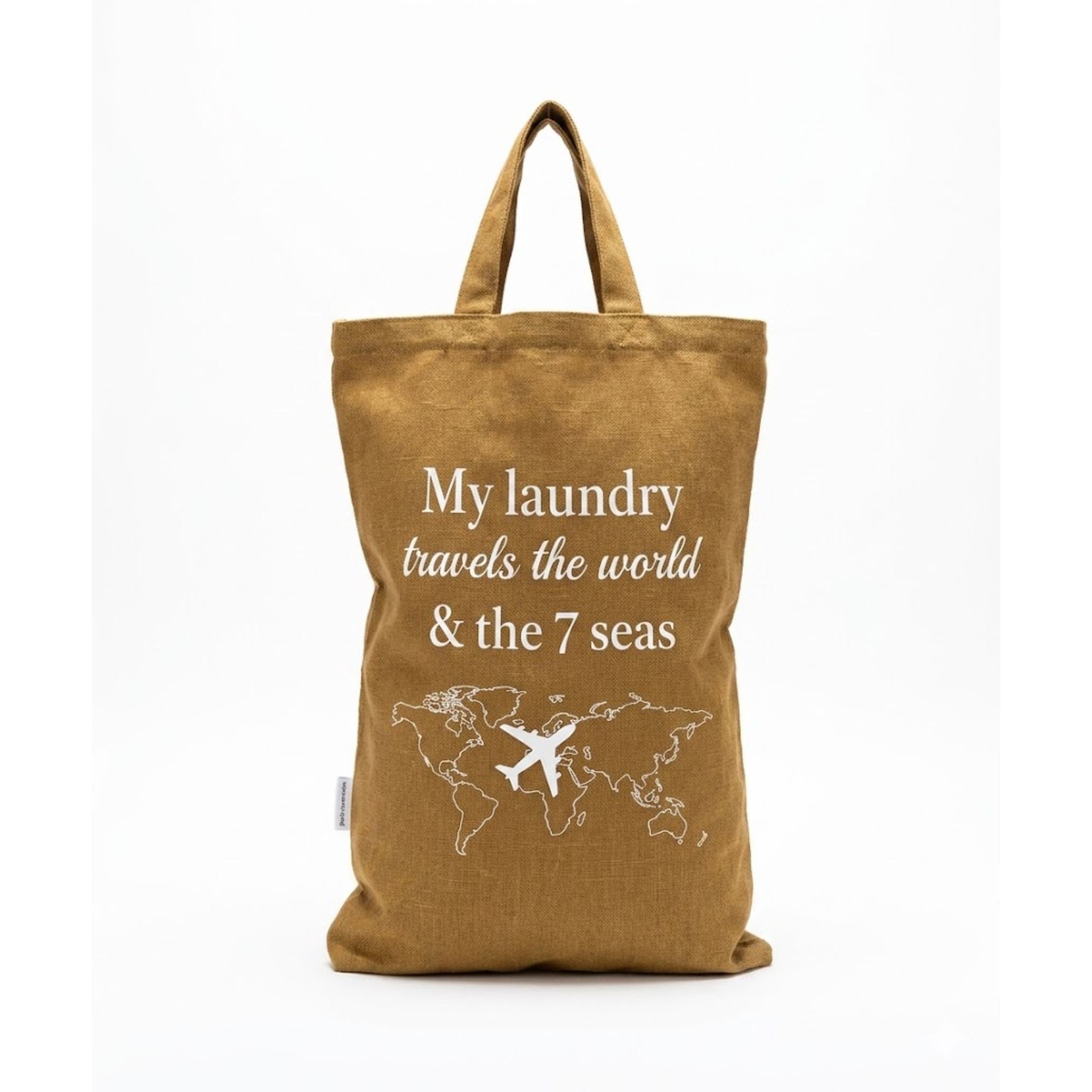 Organizador para roupa suja Nova Iorque caramelo em 100% algodão natural Bag2Go
