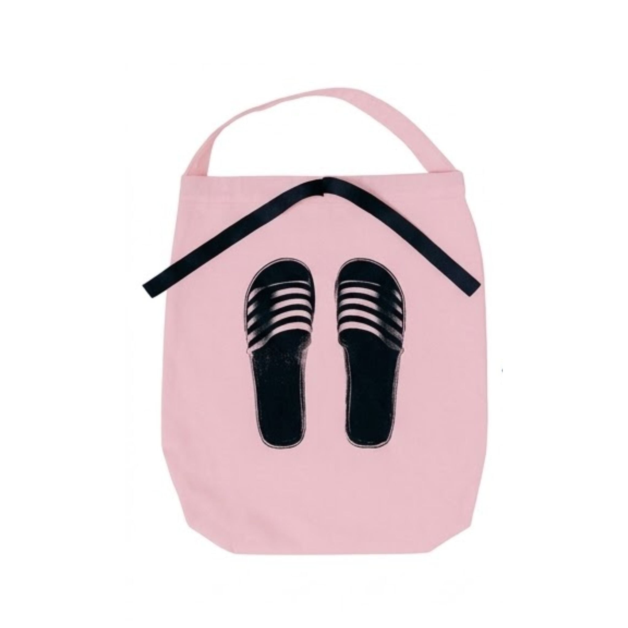 Saco organizador de mala para chinelos rosa em 100% algodão natural Bag2Go