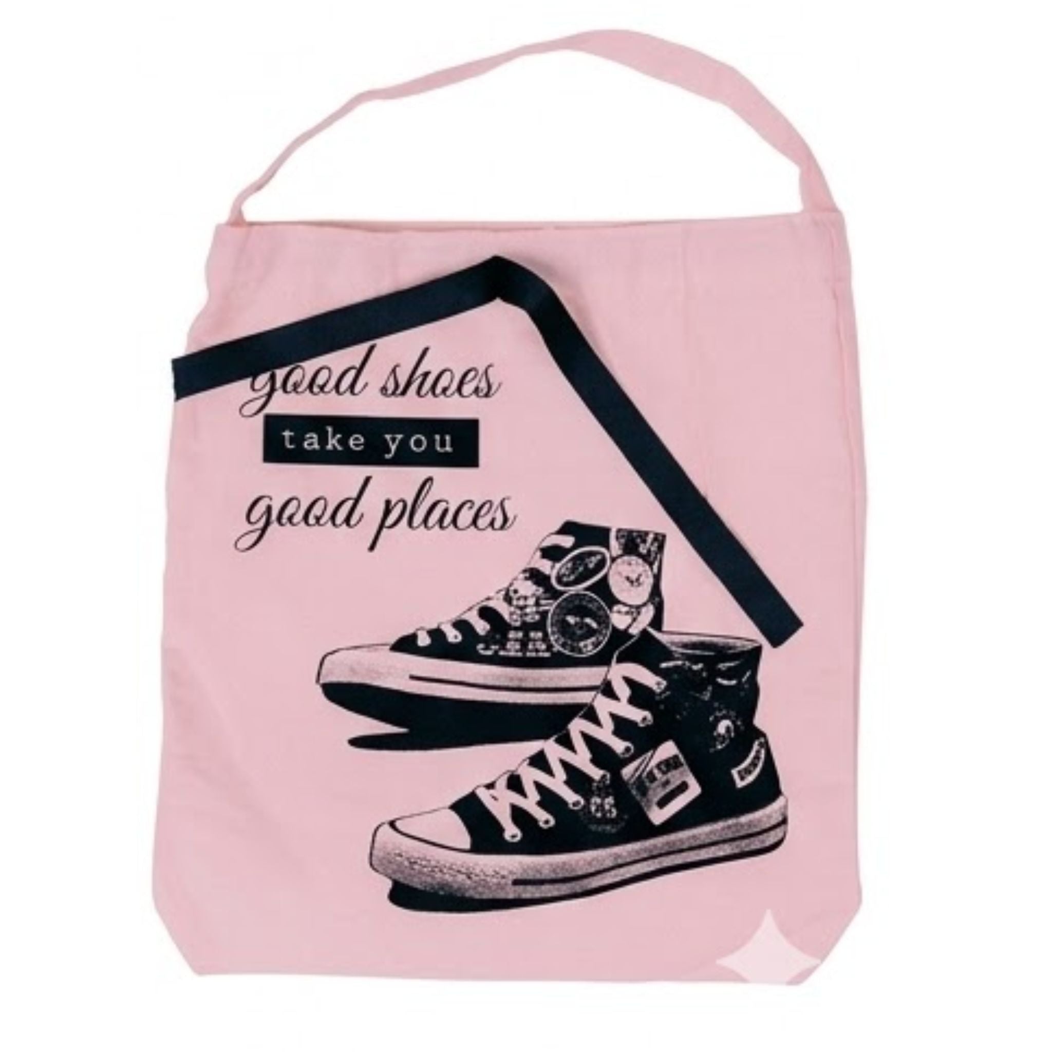 Saco organizador de mala para tênis Casual Paris rosa em algodão natural Bag2Go