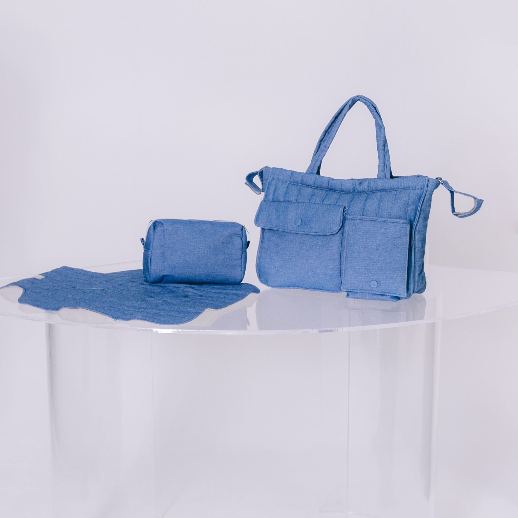 Bolsa Maternidade Positano - Jeans