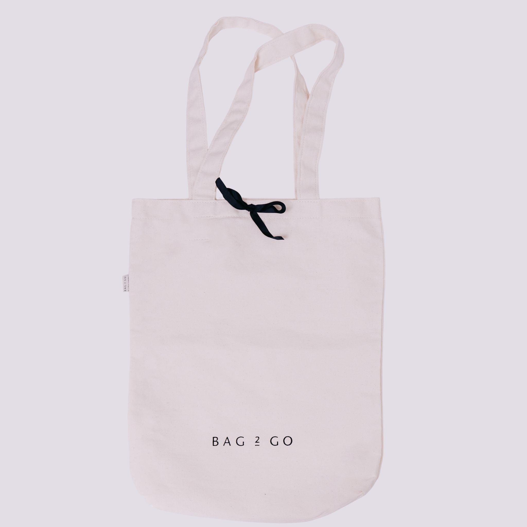 Bolsa bege embalando presente em algodão natural Bag2Go