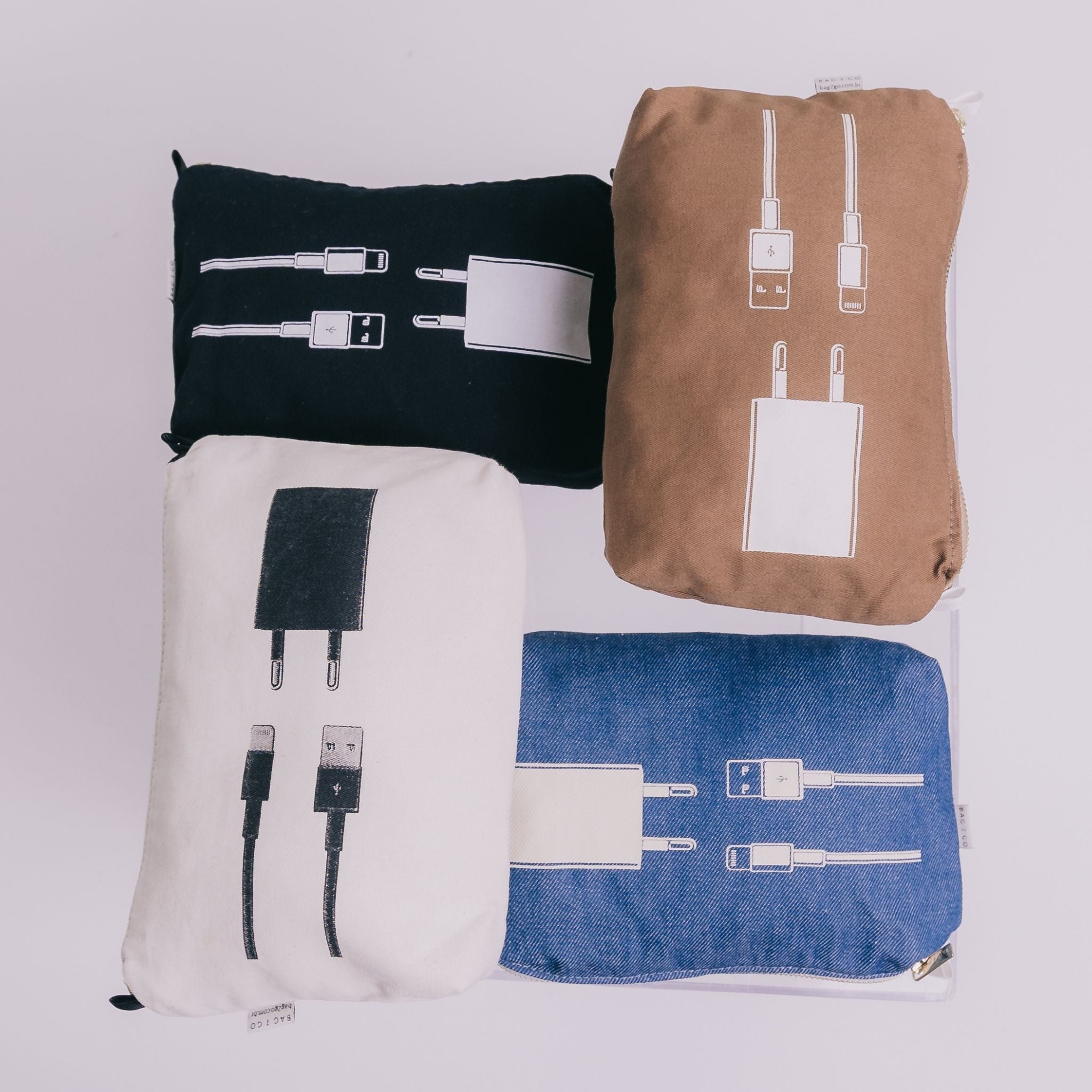 Necessaire para Cabos e Fios Buenos Aires Caramelo - Bag2Go