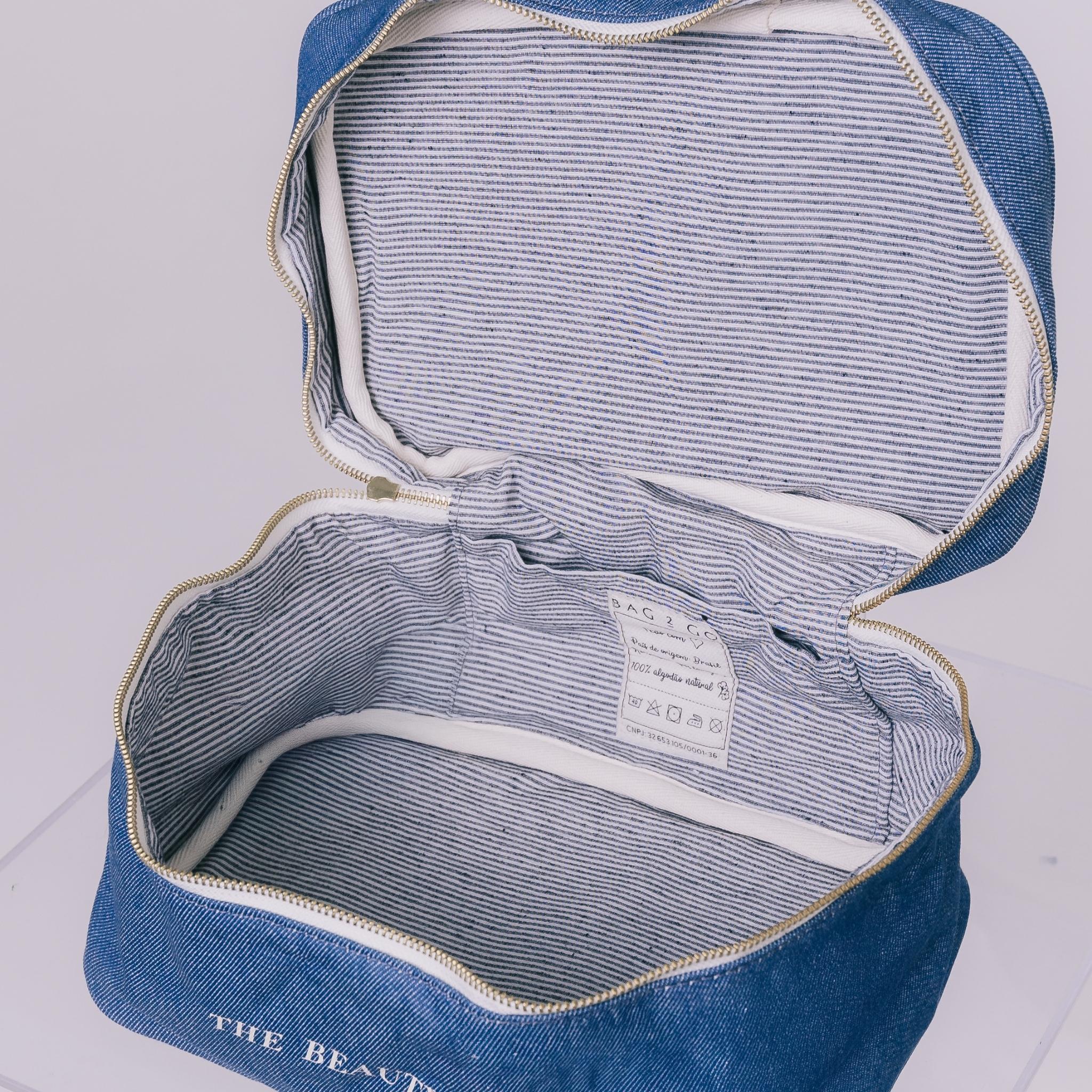 Necessaire Organizadora para Maquiagem Mykonos - Jeans