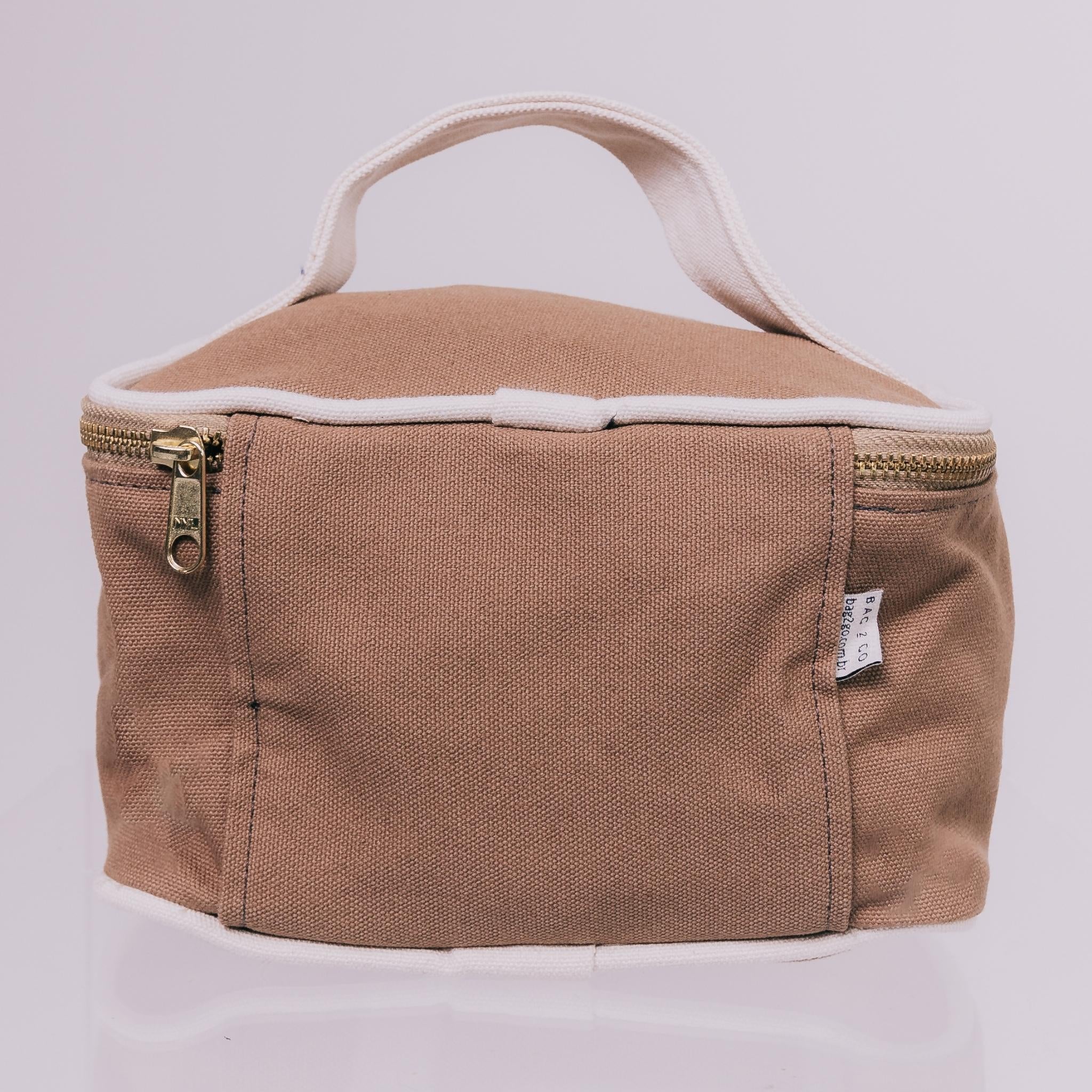 Necessaire Organizadora para Maquiagem Mykonos Mini - Caramelo