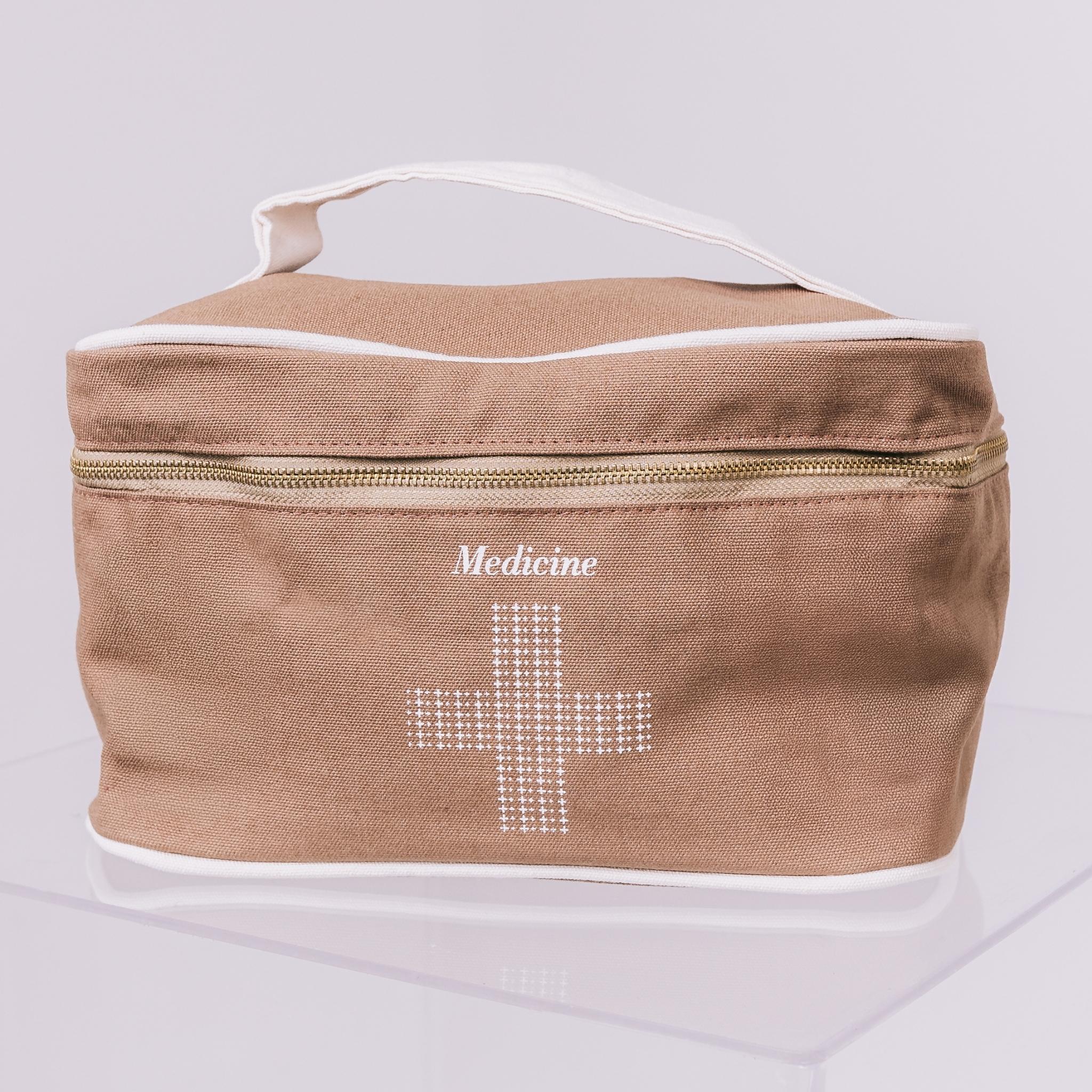 Necessaire Organizadora para Medicamentos Mykonos - Caramelo