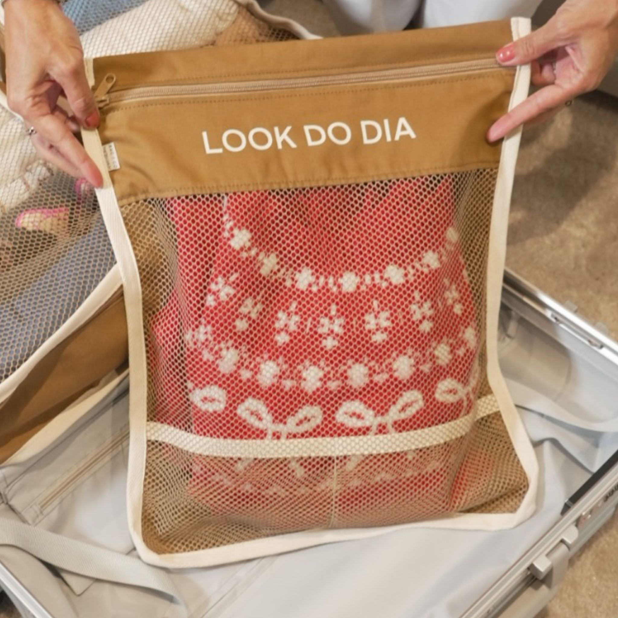 Organizador de Mala Look do Dia - Caramelo