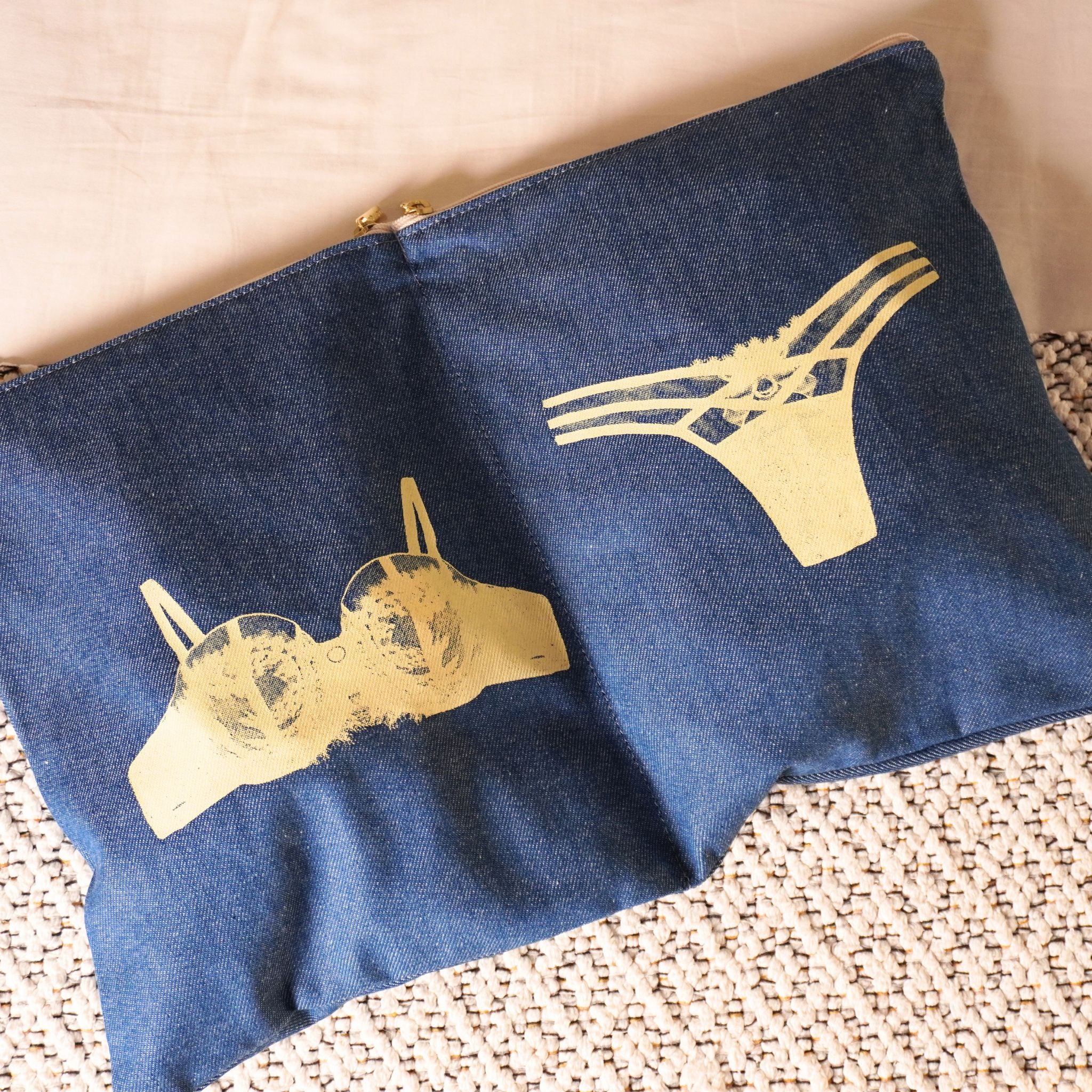 Organizador de Mala para Calcinha e Sutiã - Jeans