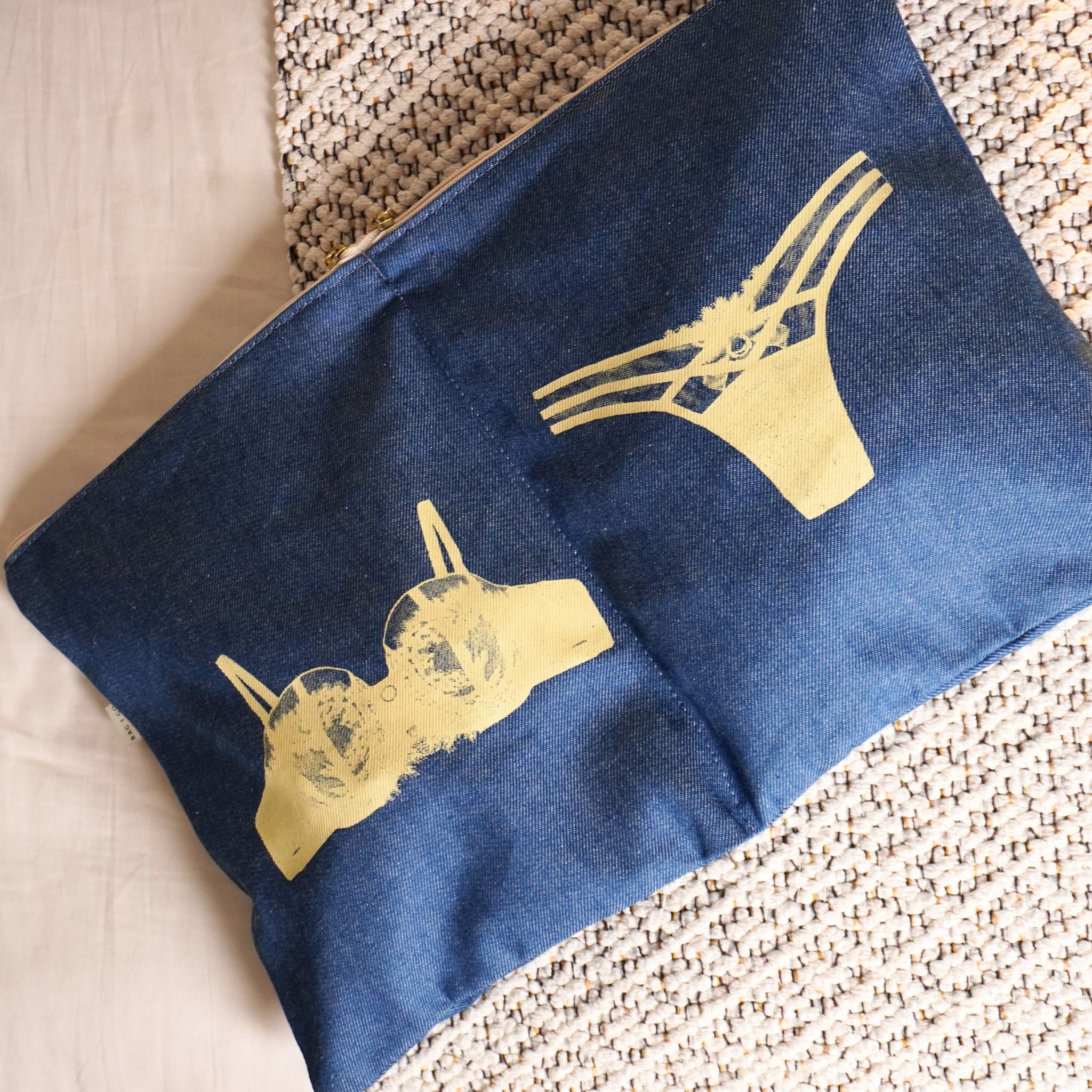 Organizador de Mala para Calcinha e Sutiã - Jeans