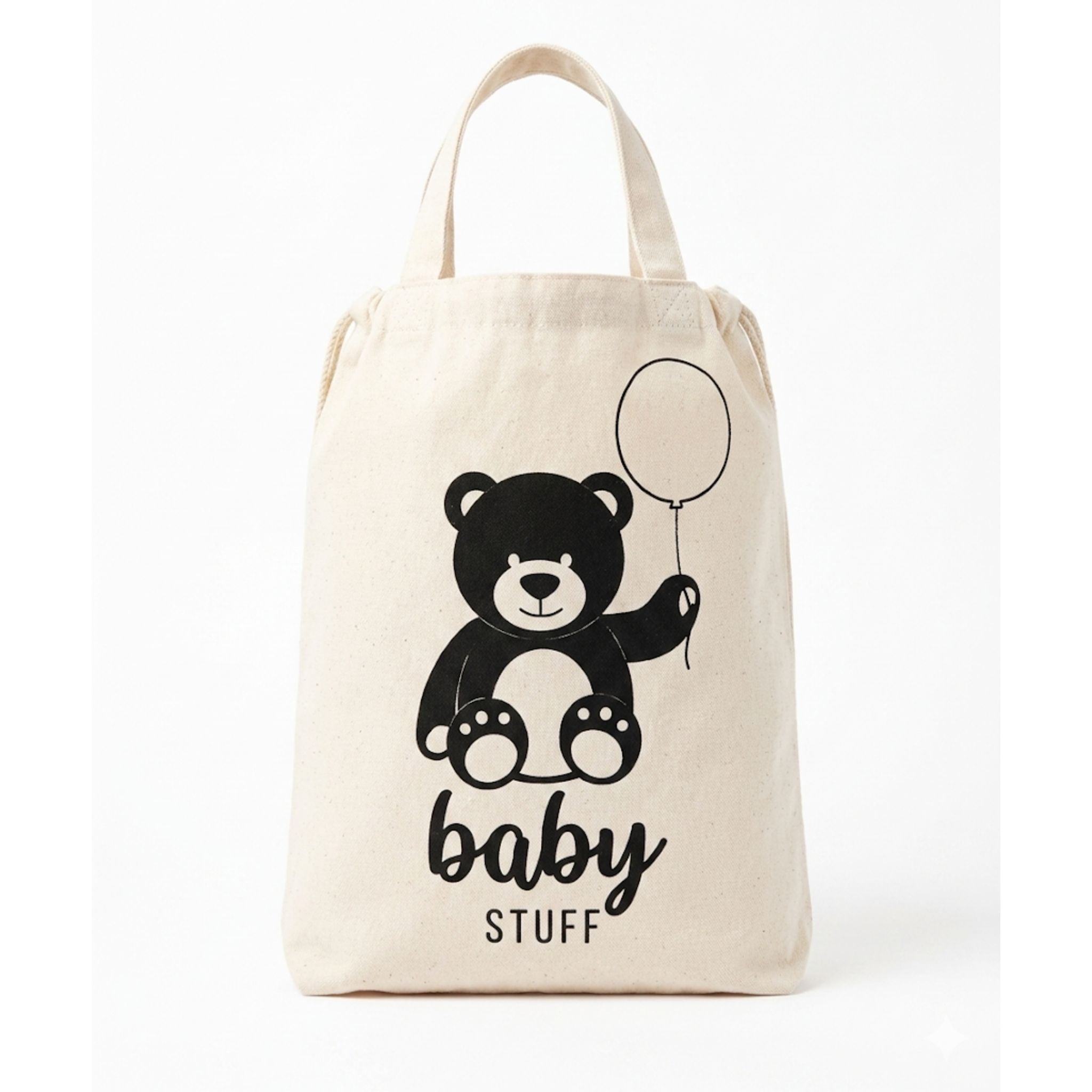 Saco organizador de mala para bebê Paris Baby Bear em algodão natural Bag2Go